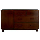 Dk. Chocolate Oak Park Dresser w/Door