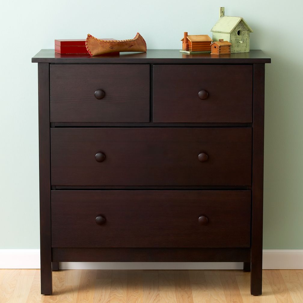 Simple 2-Over-2 Dresser (Espresso)