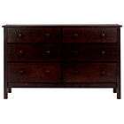 Espresso 6-Drawer Dresser