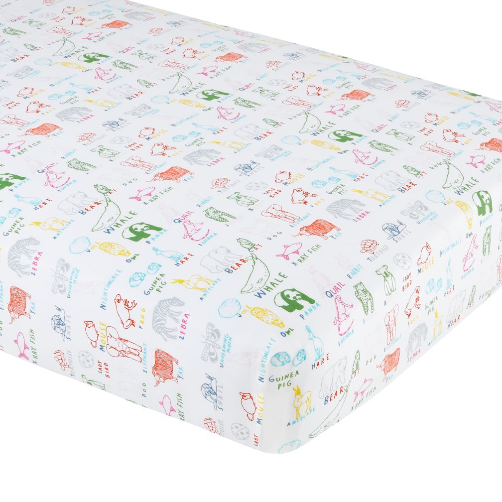 Field Guide Crib Fitted Sheet