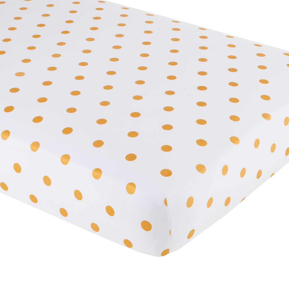 Marine Queen Crib Fitted Sheet (Gold Dot)