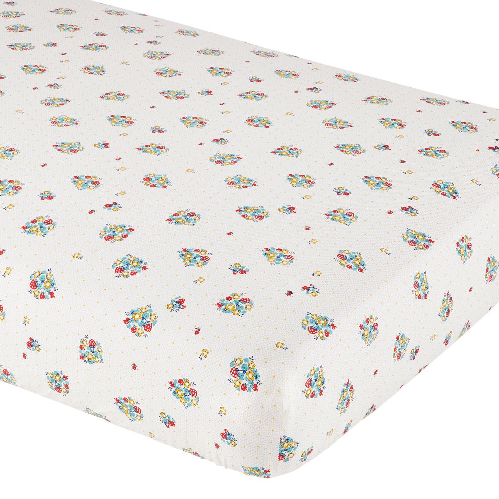 Beaucoup de Fraises Crib Fitted Sheet