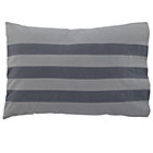 Wide Lined Grey Stripe Sham