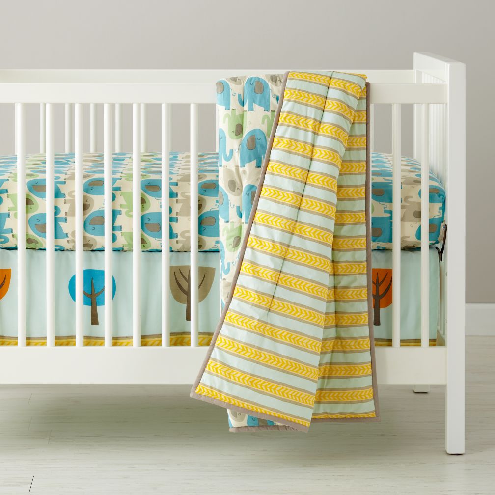 Elephants in the Room Crib Bedding