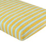 Elephants in the Room Crib Fitted Sheet (Stripe)