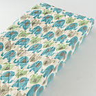 Blue Elephants Changer Pad Cover