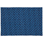 4 x 6' Blue Locking Blocks Rug
