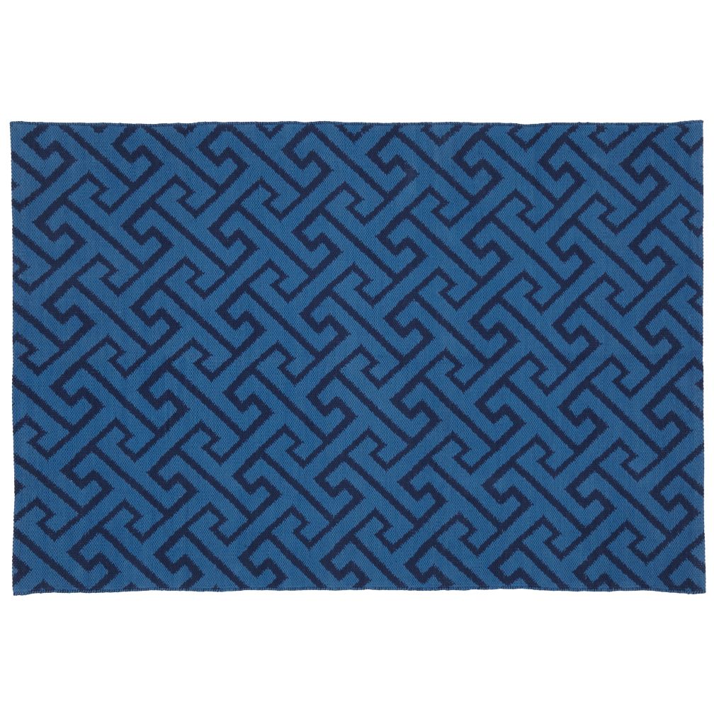 Locking Blocks Rug (Blue)