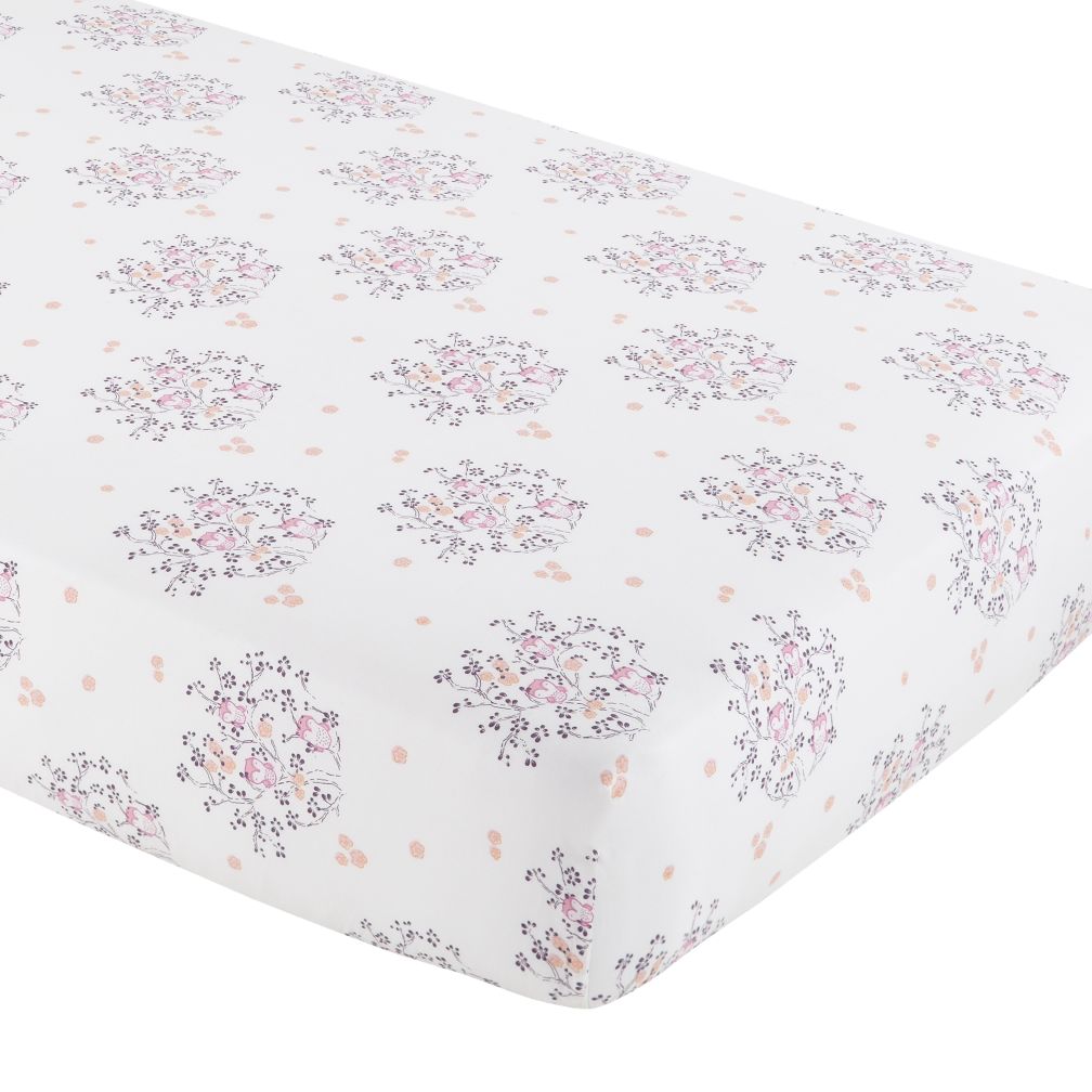 Who's Hoo Crib Fitted Sheet