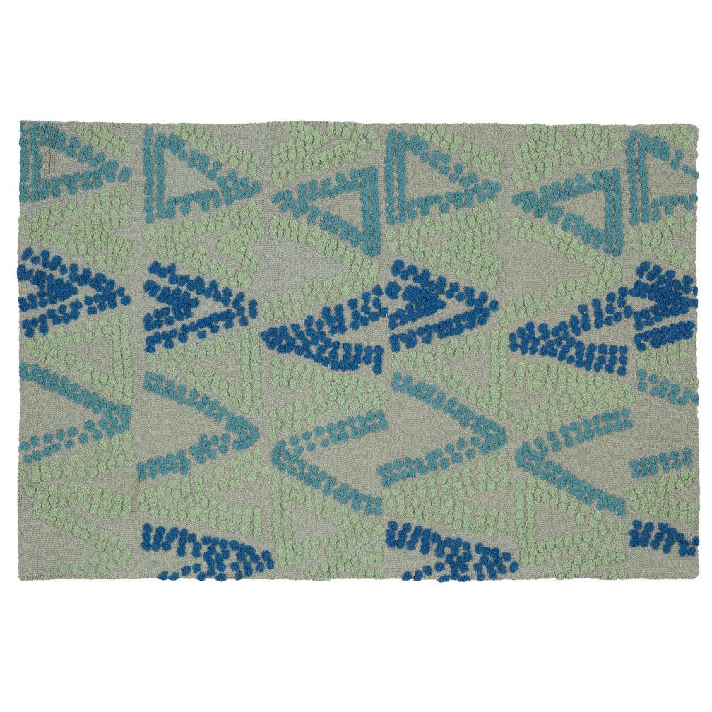Evergreen and Blue Rug