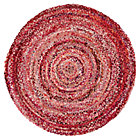 5' dia. Pink Ribbon Rug