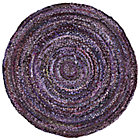 5' dia. Purple Ribbon Rug