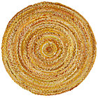 5' dia. Yellow Ribbon Rug