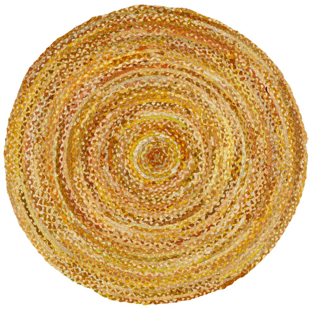 Ring Around the Ribbon Rug (Yellow)