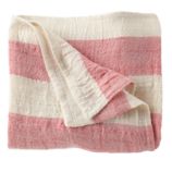 Lightly Striped Baby Blanket (Pink)
