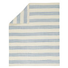 Lt. Blue Striped Baby Blanket