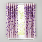 63" Lavender Bow Tied Curtain Panel(Sold individually)