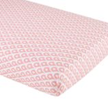Mosaic Paisley Crib Fitted Sheet (Pink Mosaic)