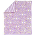 Lavender Mosaic Paisley Crib Blanket