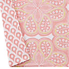 Pink Mosaic Crib Skirt