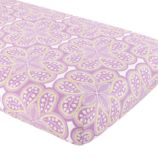 Mosaic Paisley Crib Fitted Sheet (Lavender Paisley)