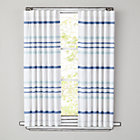63" Blue Wide Ruled Curtain Panel(Sold individually)
