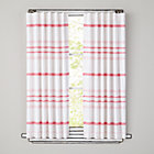 63" Pink Wide Ruled Curtain Panel(Sold individually)