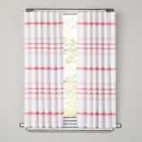 Wide Ruled Curtain Panels (Pink)