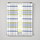 63" Green Wide Ruled Curtain Panel(Sold individually)