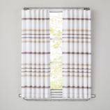 Wide Ruled Curtain Panels (Khaki)