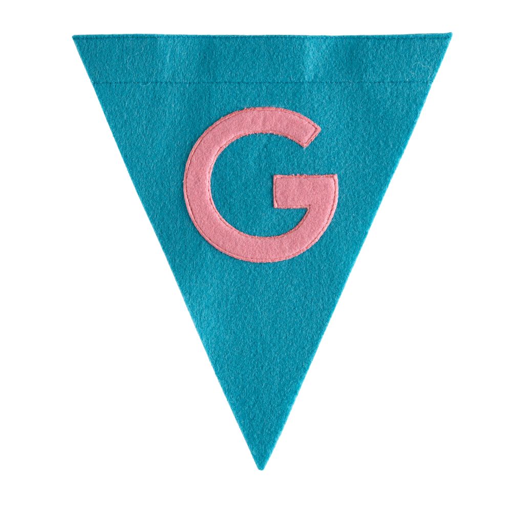 G Print Neatly Pennant Flag (Girl)