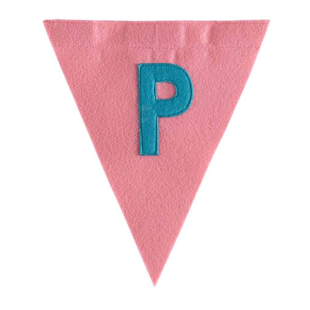 P Print Neatly Pennant Flag (Girl)