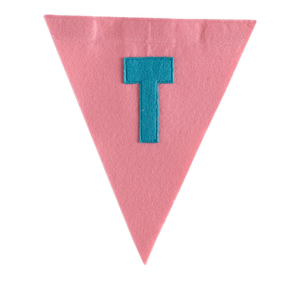 T Print Neatly Pennant Flag (Girl)