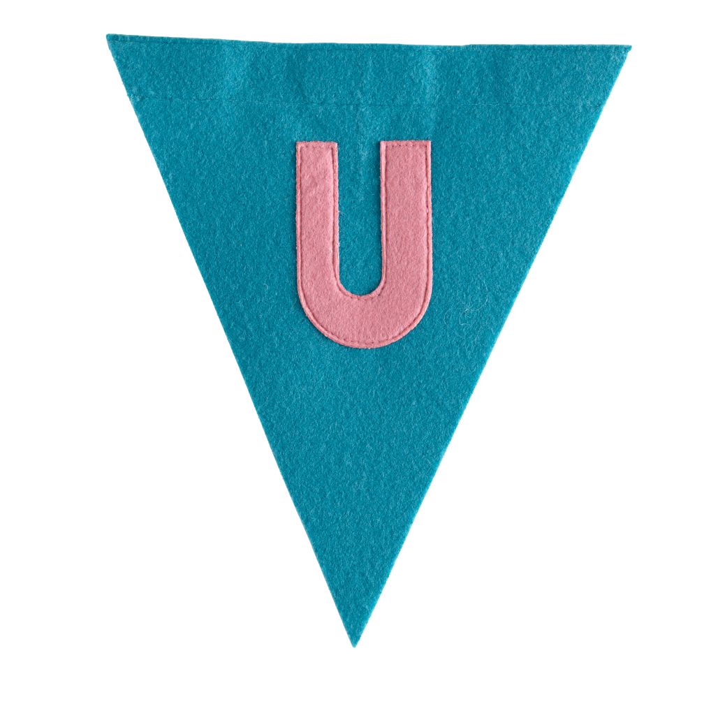 U Print Neatly Pennant Flag (Girl)