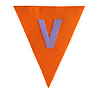 V Print Neatly Girl Letter
