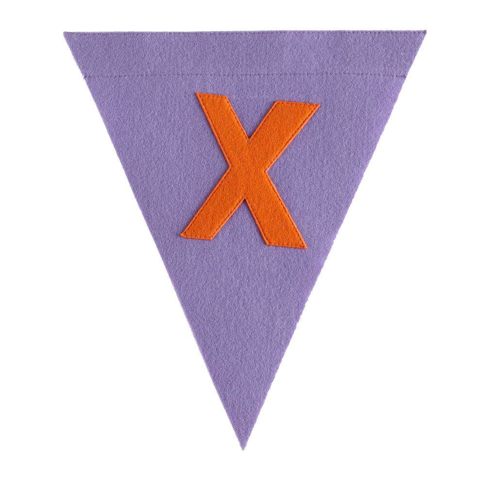 X Print Neatly Pennant Flag (Girl)