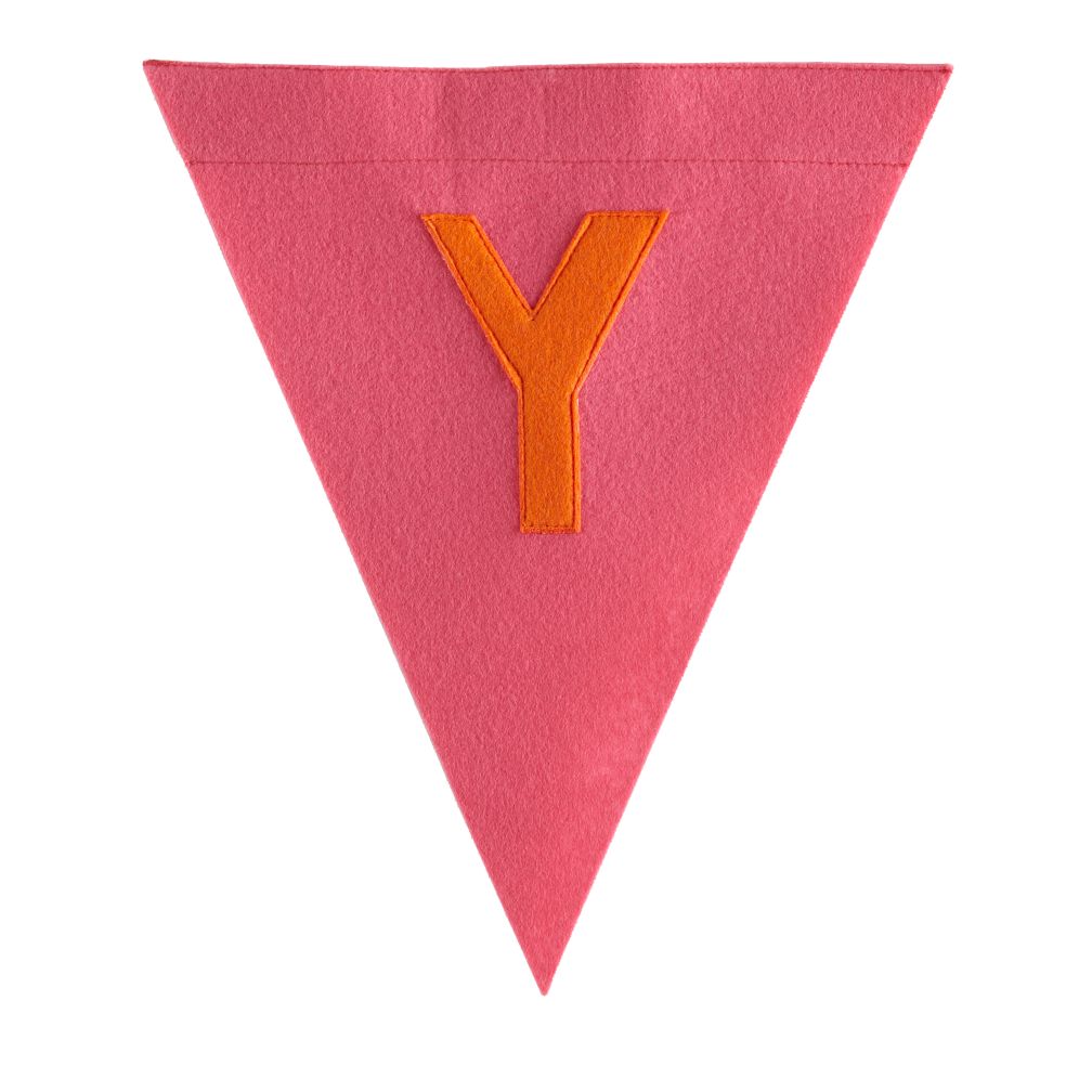 Y Print Neatly Pennant Flag (Girl)