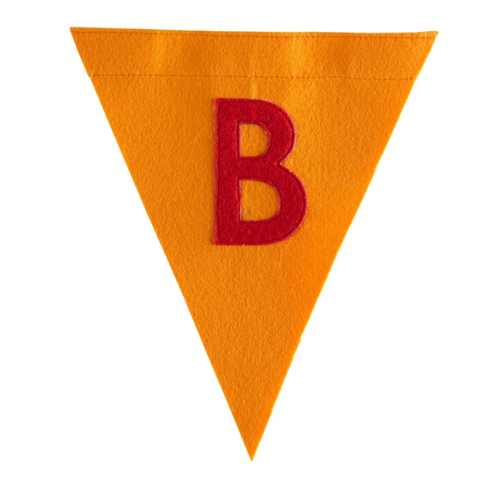 B Print Neatly Pennant Flag (Boy)
