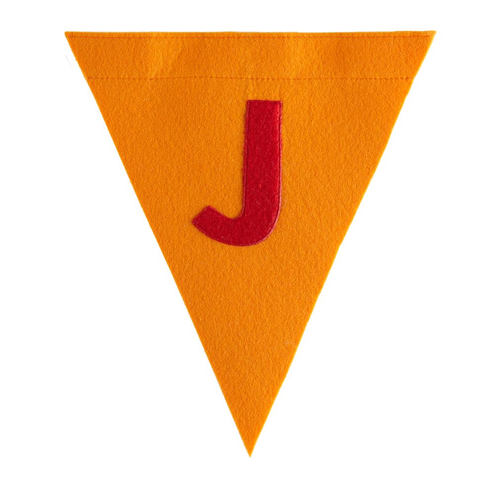 J Print Neatly Pennant Flag (Boy)