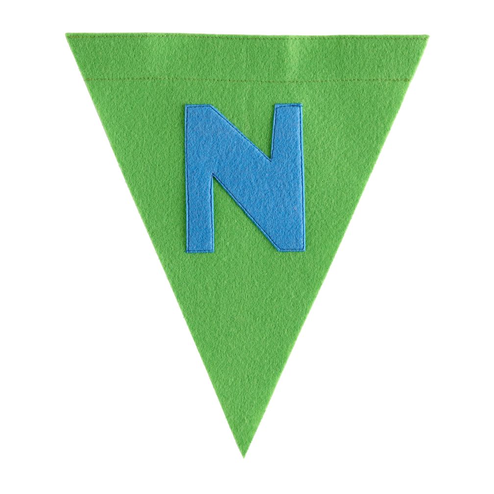 N Print Neatly Pennant Flag (Boy)