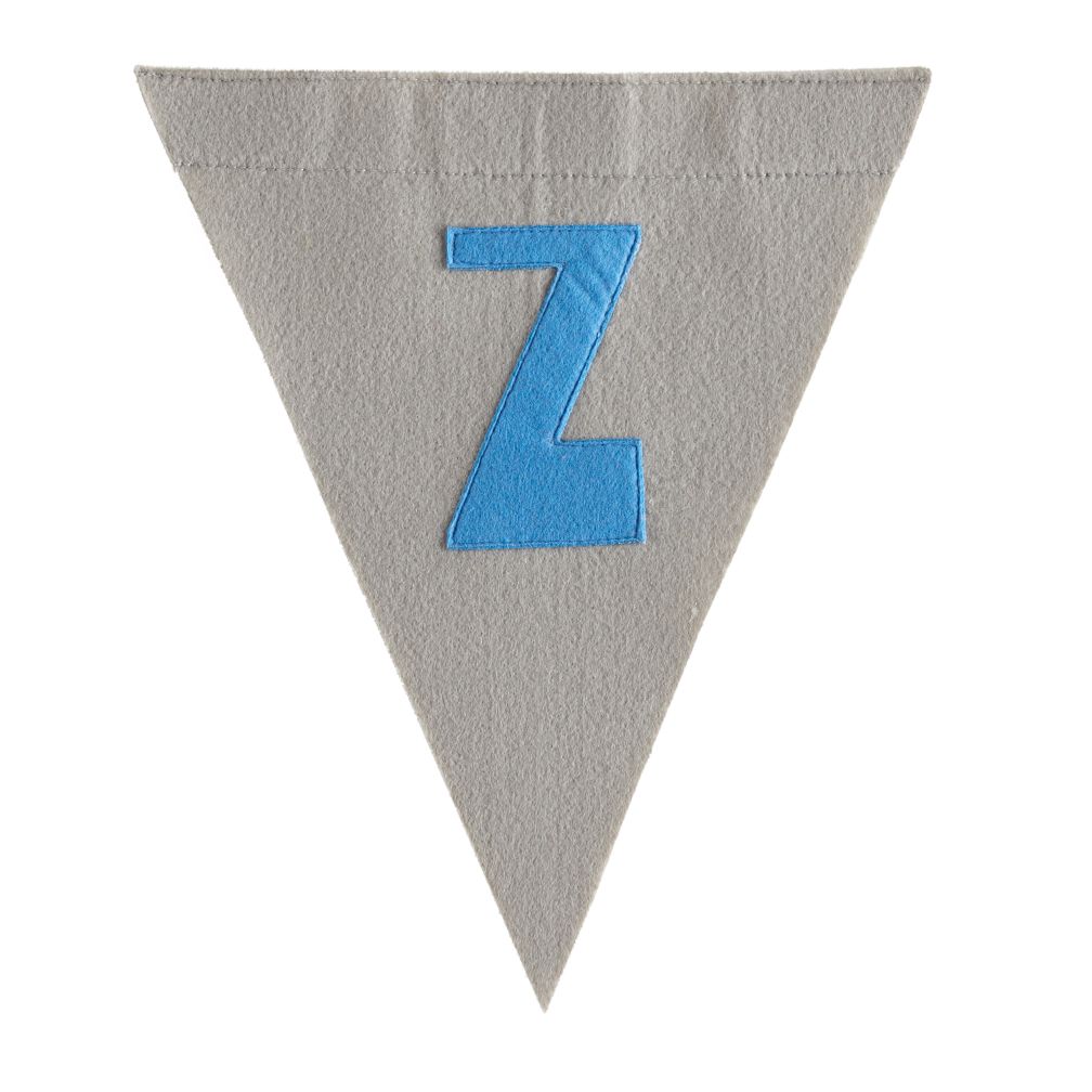 Z Print Neatly Pennant Flag (Boy)