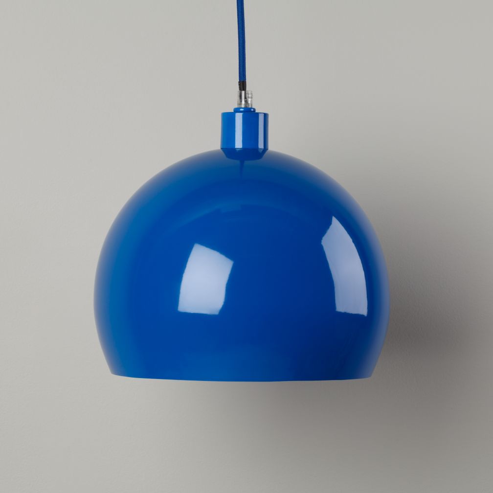 Pop of Color Pendant Shade (Blue Circle)