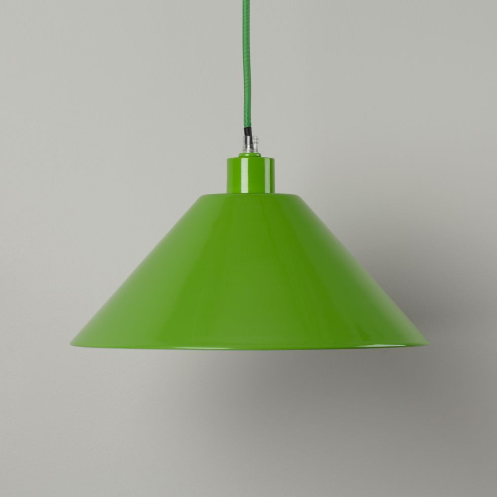 Pop of Color Pendant Shade (Green Triangle)