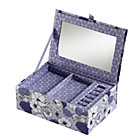 Purple Flower Girl Jewelry Box
