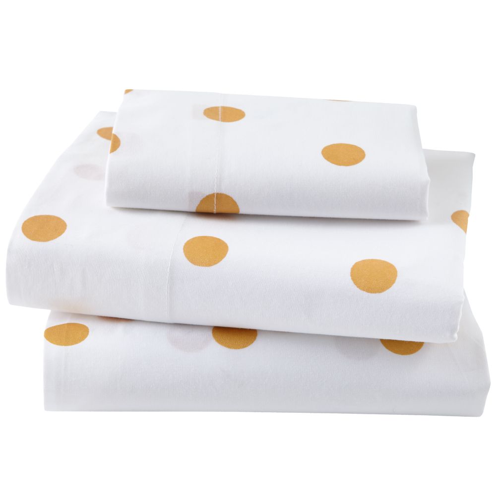Toddler Sheet Set (Gold Dot)