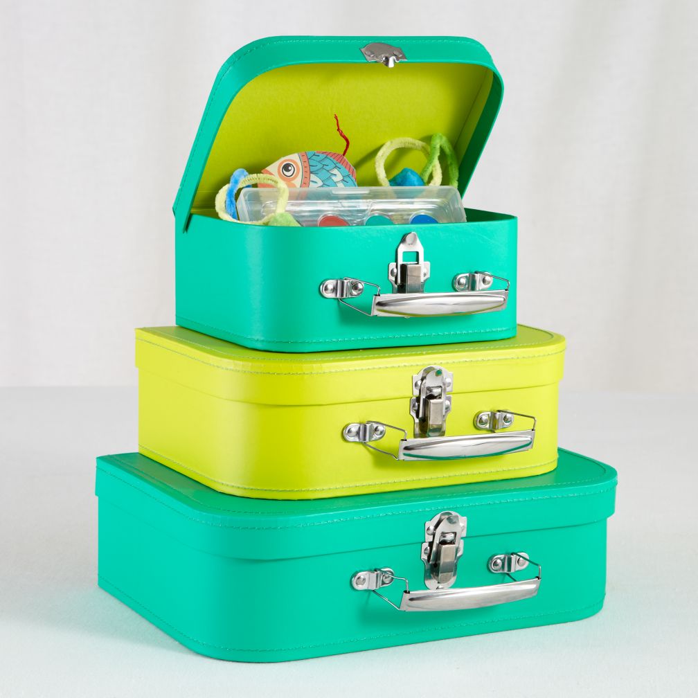 Bon Voyage Suitcase Set (Bright Green/Lime)