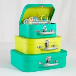 Bon Voyage Suitcase Set (Bright Green/Lime)