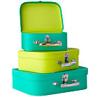 Bright Green/Lime Bon Voyage Suitcase Set/3