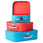 Blue/Red Bon Voyage Suitcase Set/3