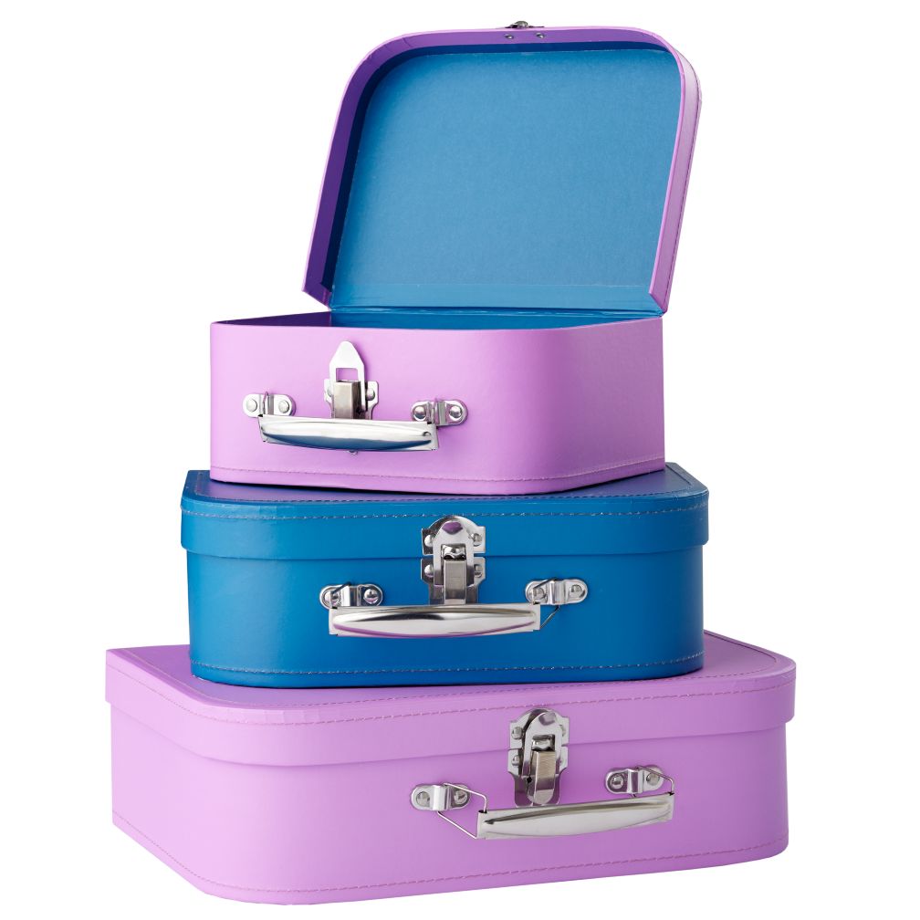 Bon Voyage Suitcase (Blue/Red)